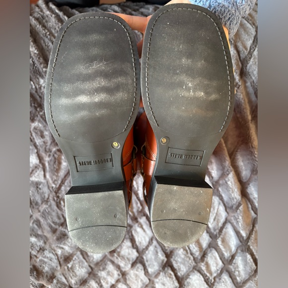 Steve Madden Rocky Cognac Leather Boots - Picture 7 of 7